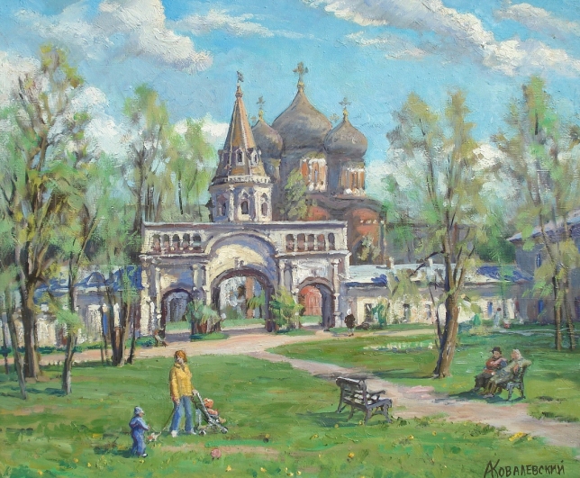 Painting for sale online - Spring at the Izmailovo estate