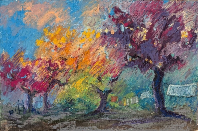 Painting for sale online - In the shade of the trees