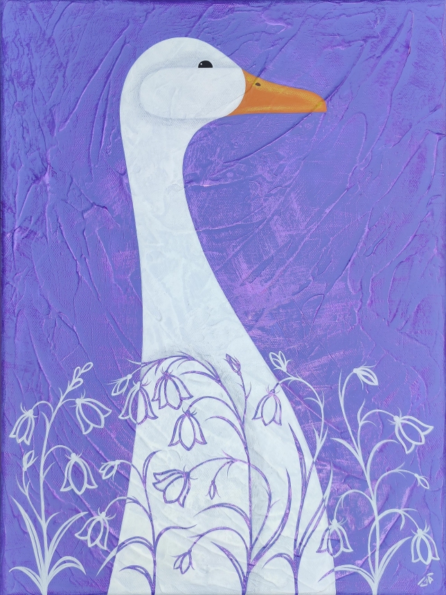 Painting for sale online - The goose in the bells