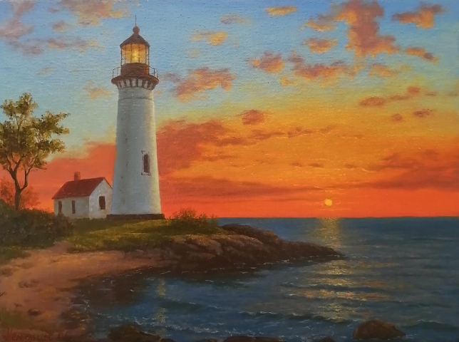 Painting for sale online - Sunset