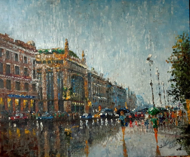Painting for sale online - Summer rain