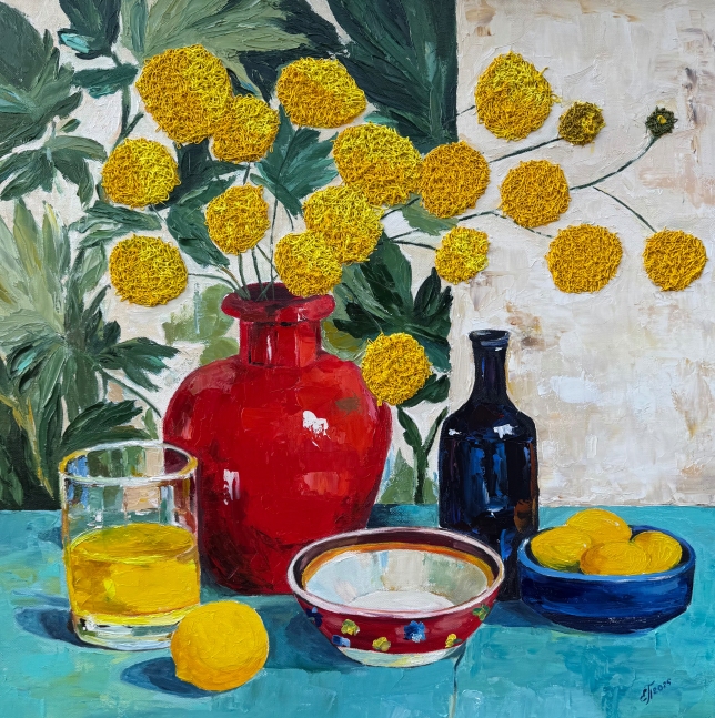 Painting for sale online - Golden balls