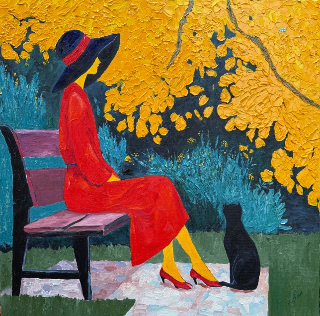 Painting for sale online - The mood is autumn