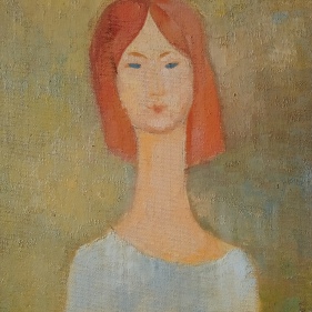 Painting for sale online - Portrait in Blue