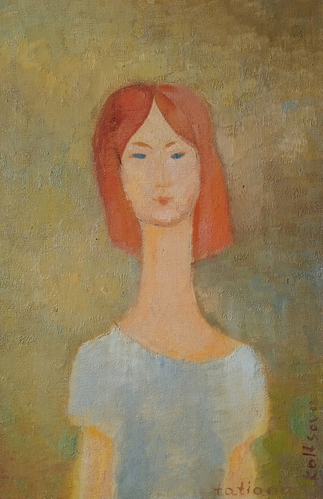 Painting for sale online - Portrait in Blue