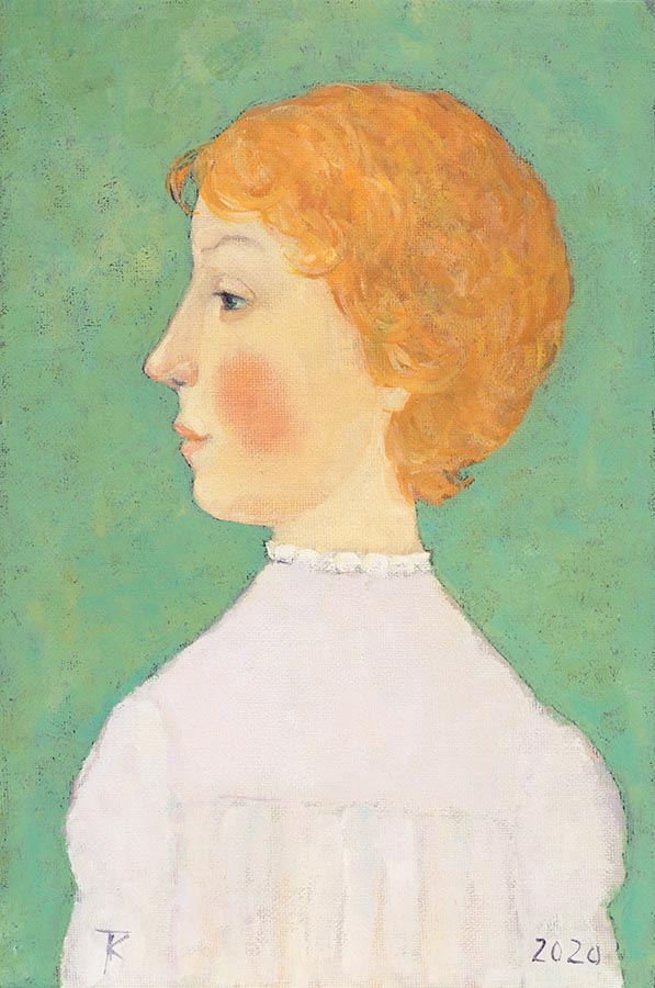 Painting for sale online - Portrait in profile