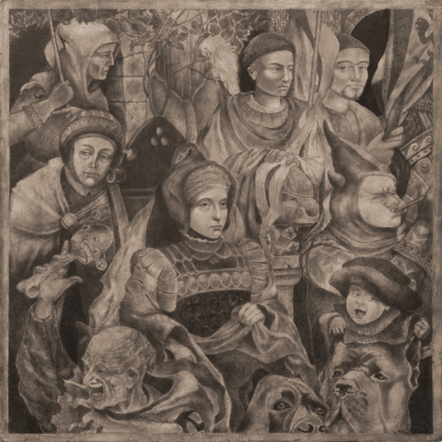 Painting for sale online - Characters at the tournament