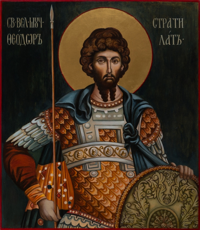Painting for sale online - Icon of St Theodore Stratelates