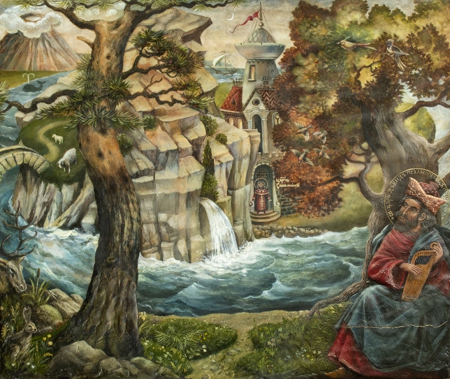 Painting for sale online - Psalm of David about the structure of the world (I)