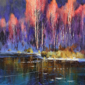 Painting for sale online - In the rays of sunset