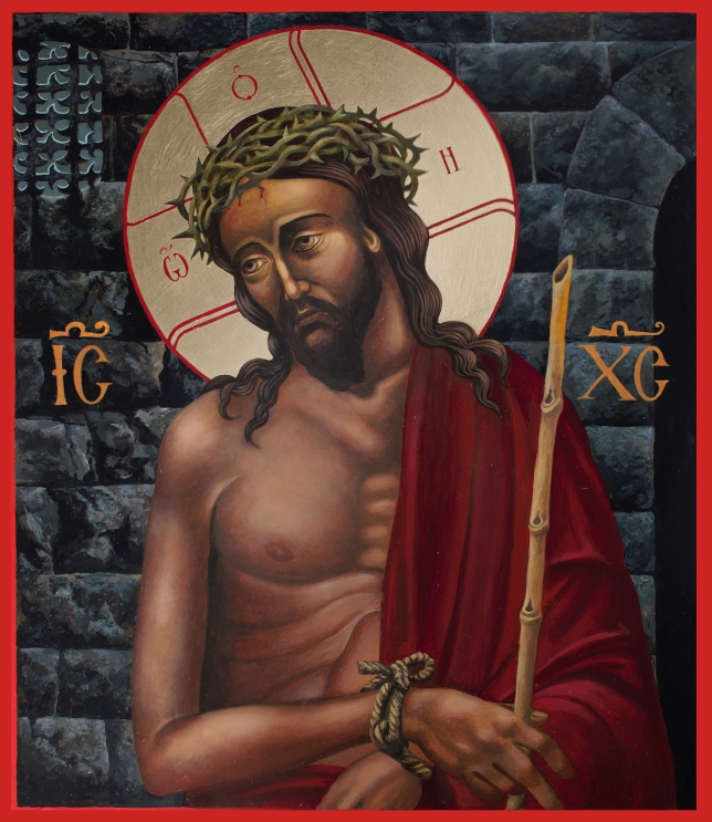 Painting for sale online - Icon of Christ in Prison