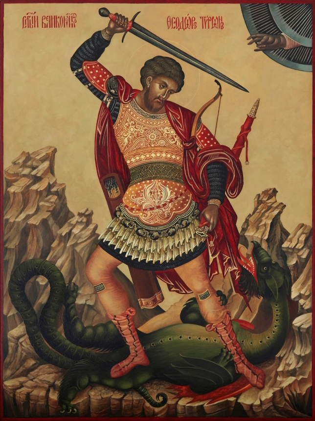 Painting for sale online - Icon of St Theodore Tyrone