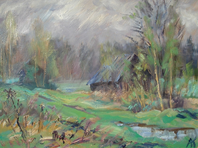 Painting for sale online - Cloudy morning in Valdai