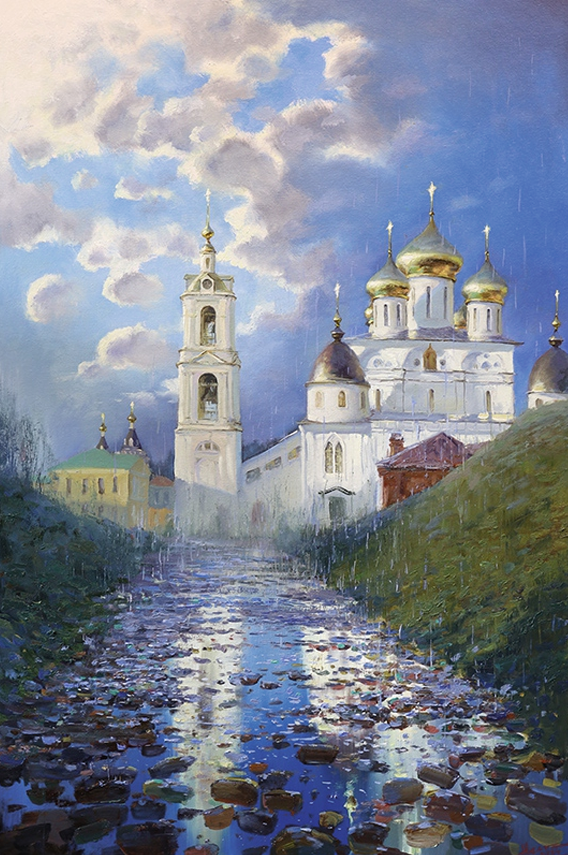 Painting for sale online - Mushroom rain in Dmitrov