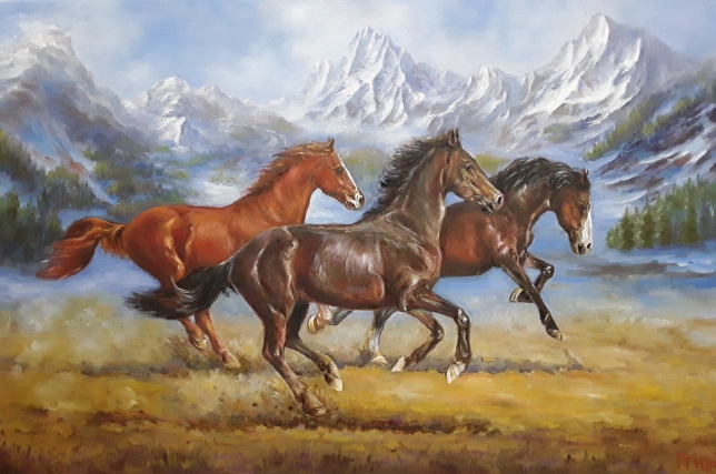 Painting for sale online - An indomitable drive forward