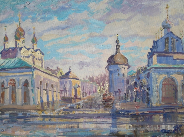 Painting for sale online - Warm winter in Rostov the Great