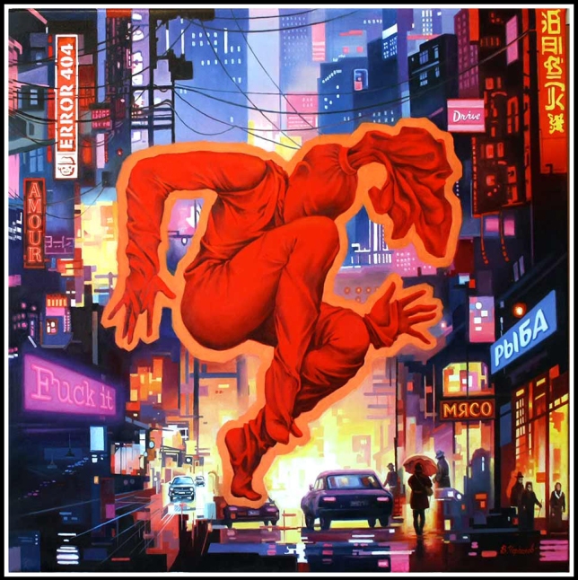 Painting for sale online - In the rhythm of the night city