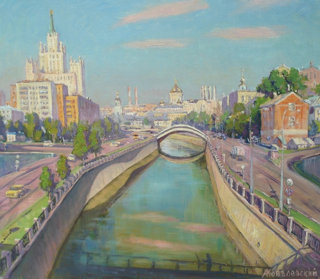 Painting for sale online - Early morning in Moscow, June