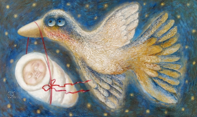Painting for sale online - Bird of Happiness