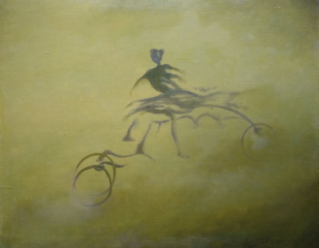 Painting for sale online - The Cyclist Woman