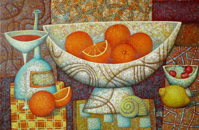 Painting for sale online - Still life with oranges