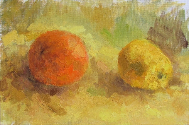 Painting for sale online - Quince-orange