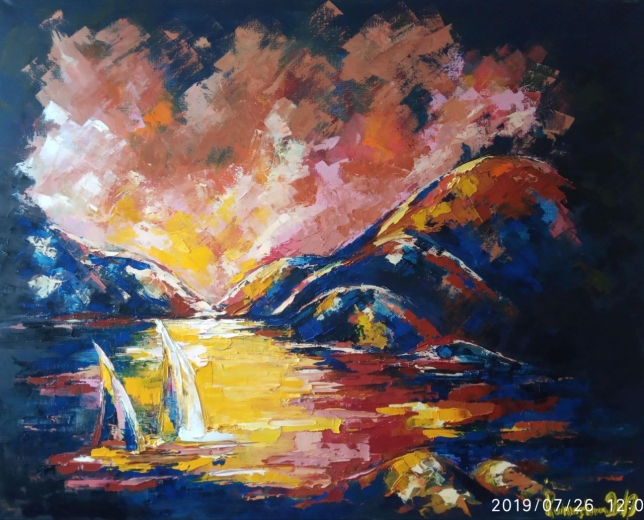 Painting for sale online - Sunset