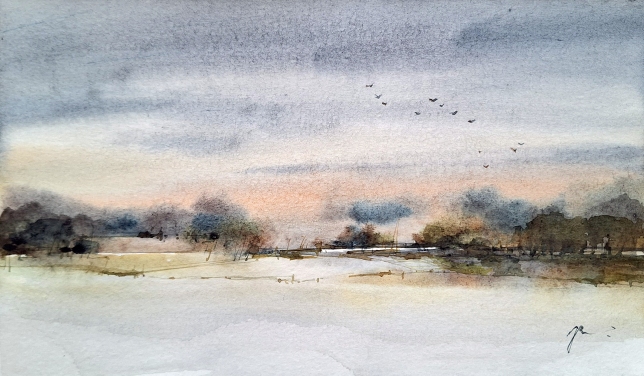 Painting for sale online - Winter nature