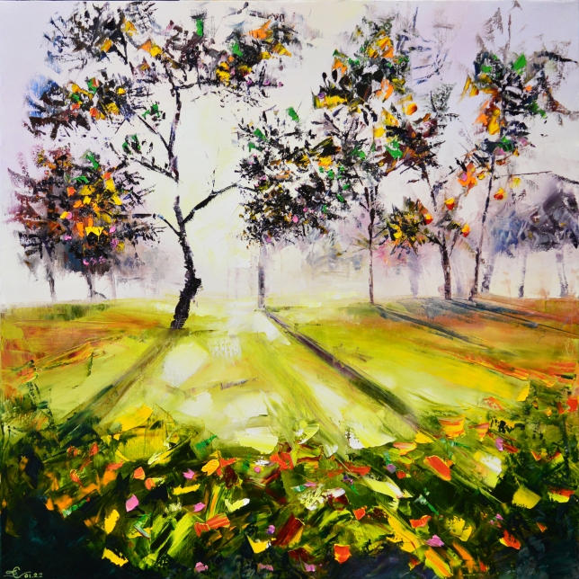 Painting for sale online - Autumn leaves