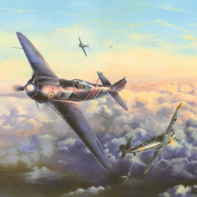 Painting for sale online - In the skies over Europe