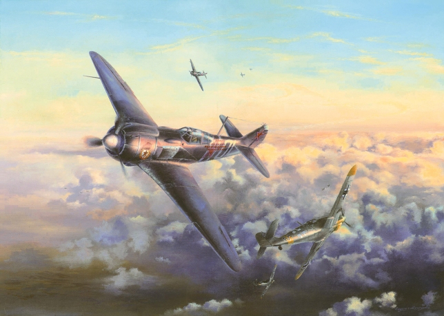 Painting for sale online - In the skies over Europe