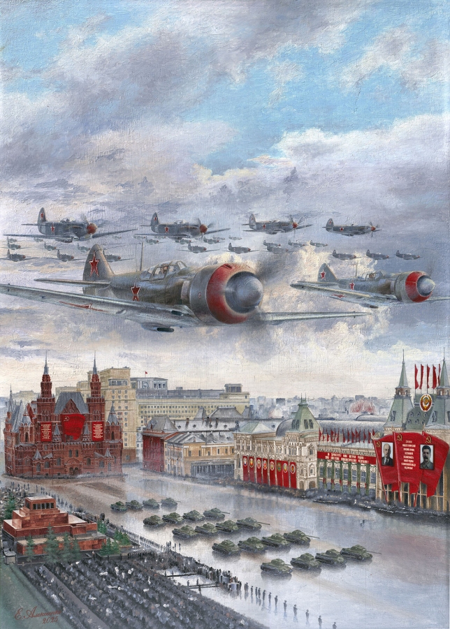 Painting for sale online - Victory Parade, expanded version