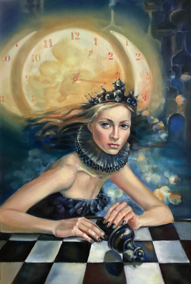 Painting for sale online - Promotion of a Pawn into a Queen