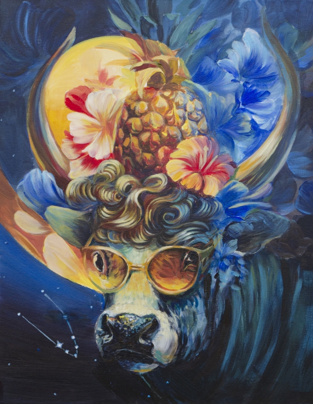 Painting for sale online - Zodiac sign, Taurus