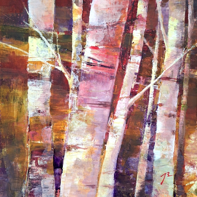 Painting for sale online - Birches
