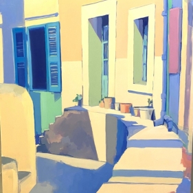 Painting for sale online - Greek Street