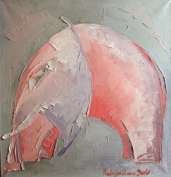 Painting for sale online - Pink elephant