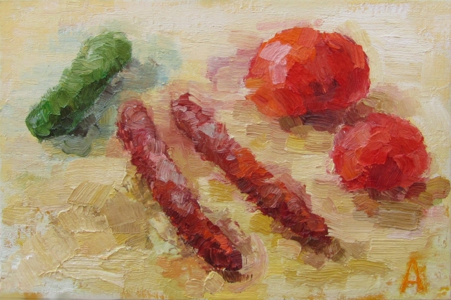 Painting for sale online - Sausage