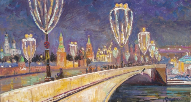 Painting for sale online - Bolshoy Moskvoretsky Bridge
