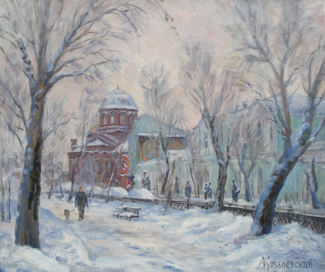 Painting for sale online - Moscow, Georgievsky Square