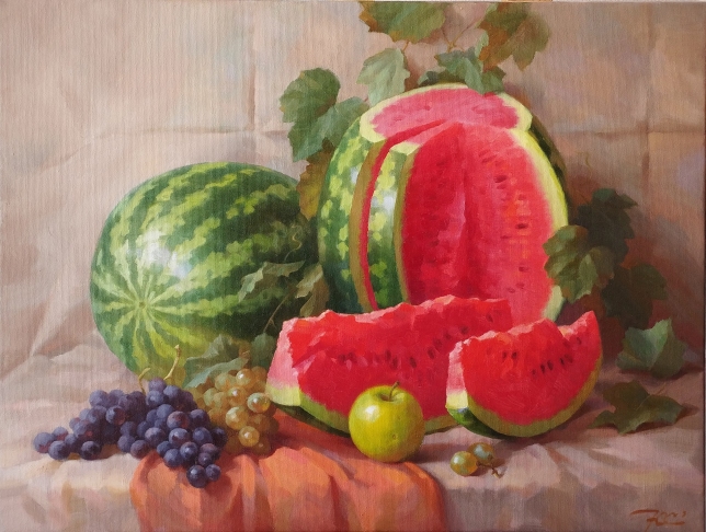 Painting for sale online - Watermelon, Crimean harvest