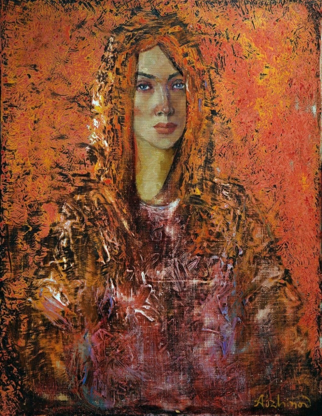 Painting for sale online - Redhead