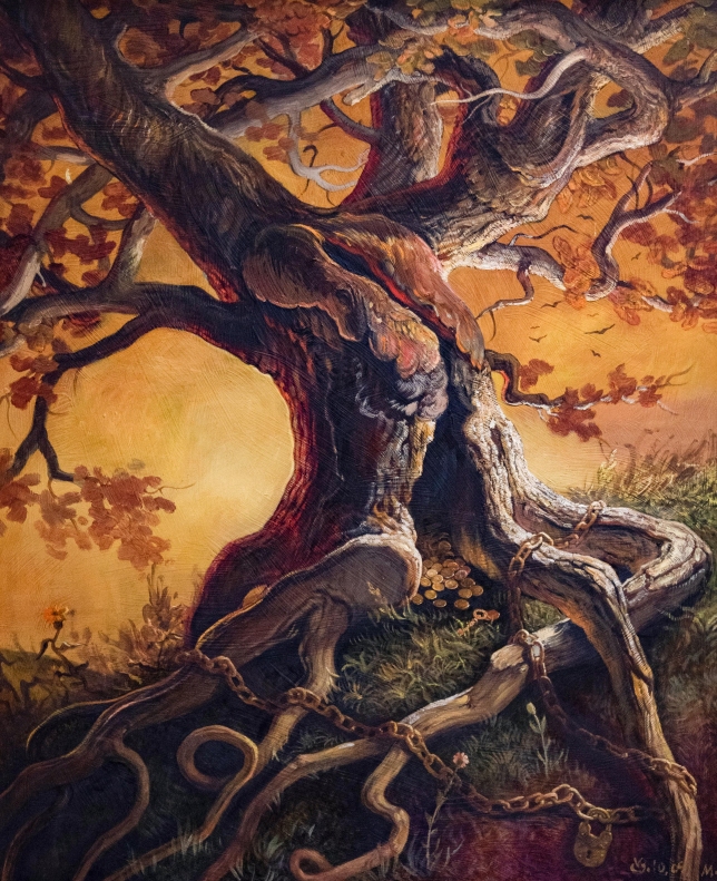 Painting for sale online - The Sacred Oak
