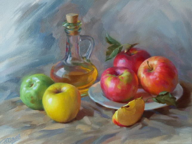 Painting for sale online - Apple juice