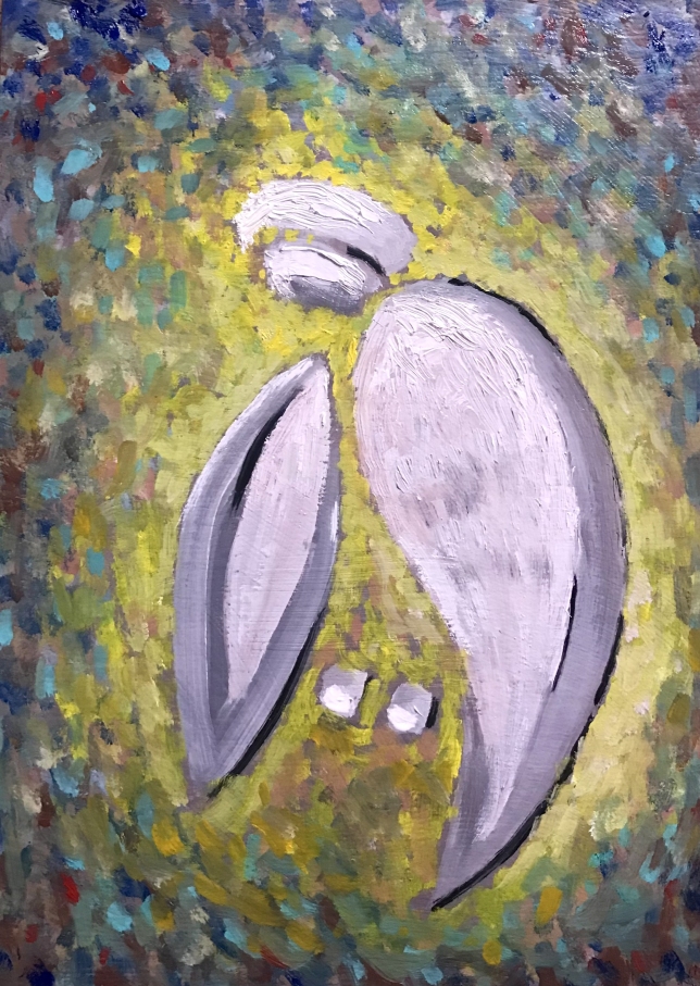 Painting for sale online - Sad angel
