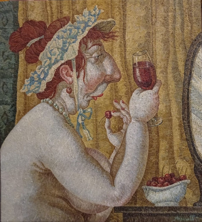 Painting for sale online - Woman berry