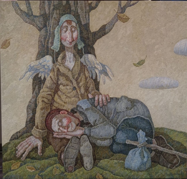 Painting for sale online - Travelers. Where you go, I go too