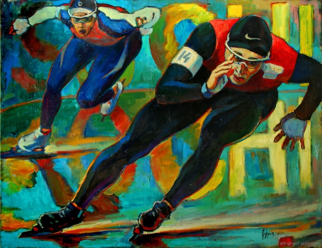 Painting for sale online - Speed, series adrenaline