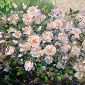 Painting for sale online - Rose bush