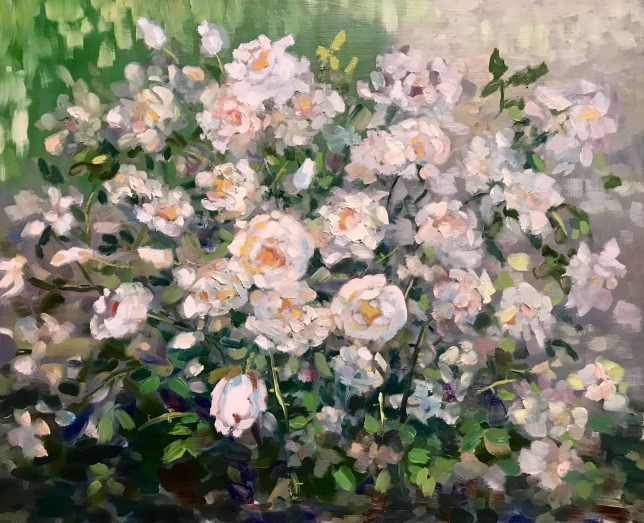 Painting for sale online - Rose bush